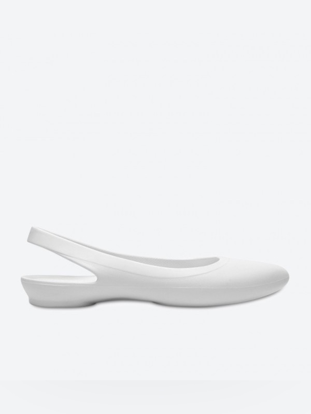 CROCS Eve Sling Back Ballerina White Point Toe Flats Waterproof Women’s 9